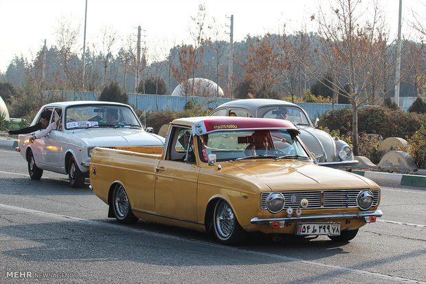 Exhibition of classic cars in Tehran