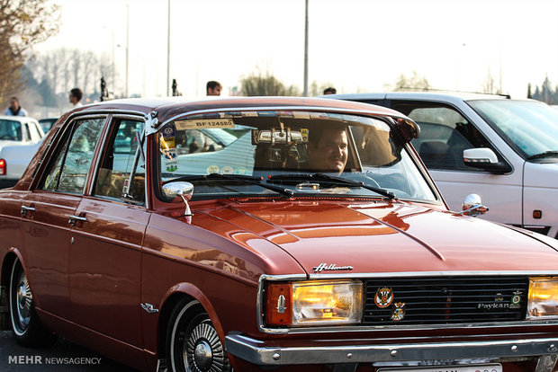 Exhibition of classic cars in Tehran