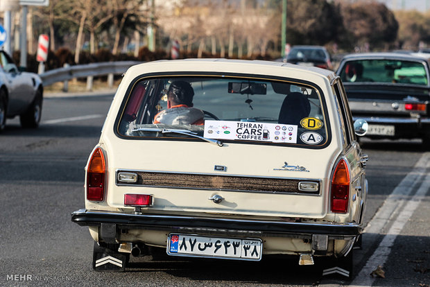 Exhibition of classic cars in Tehran