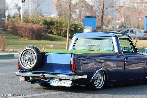 Exhibition of classic cars in Tehran