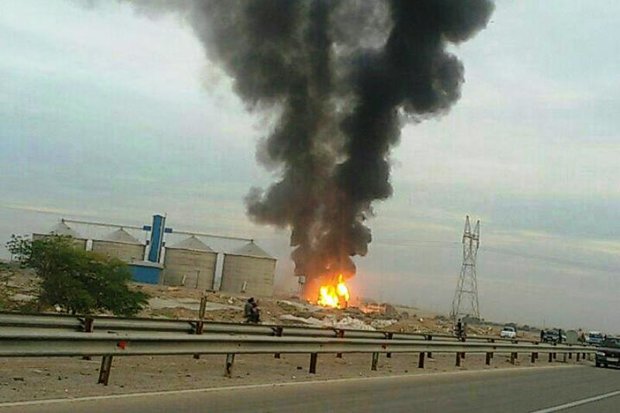آتش سوزی شرکت پرسی گاز در دزفول مهار شد/هنوز نشتی وجود دارد