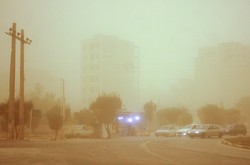 Sand and dust storm in Ahwaz, Khuzestan province 
