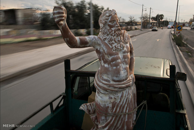 کارگاه مجسمه سازی در یونان‎