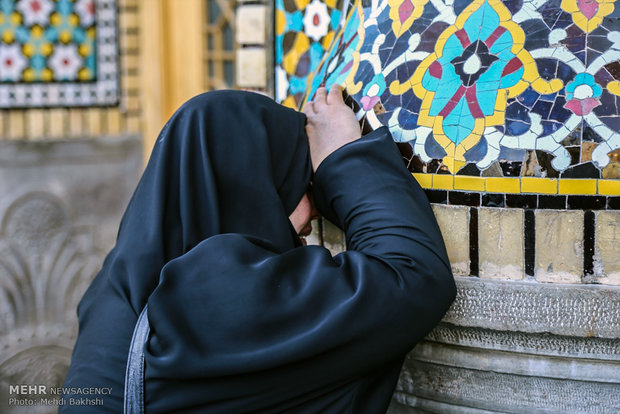 مراسم تشییع پیکر 6 شهید مدافع حرم در قم