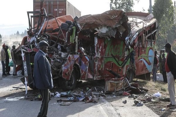 ۴ گردشگر در تصادف جاده ای در جنوب غربی کنیا کشته شدند