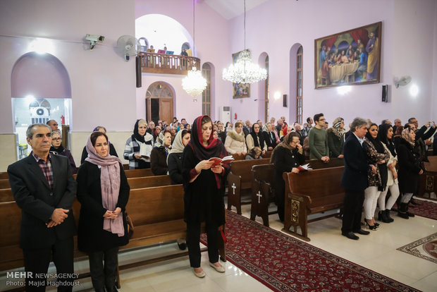 مراسم آغاز سال نو میلادی در کلیسای تارگمانچاس مقدس