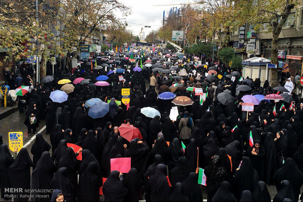 تجمع و راهپیمایی مردمی در اعتراض به آشوب های اخیر در گرگان