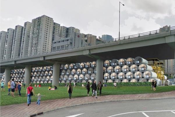 خانه هایی که از لوله های انتقال آب ساخته می شوند