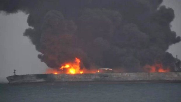 Oil tanker crew might be trapped in engine department