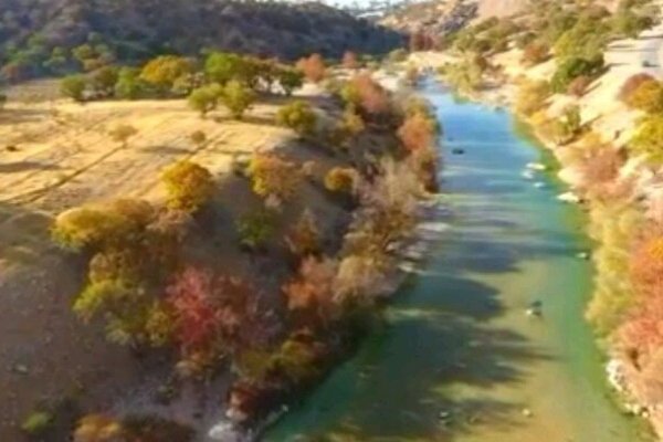 رودخانه بشار زیبایی هایش را به رخ می کشد