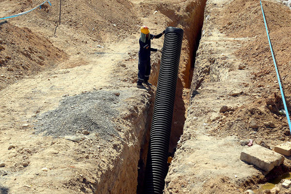 ترمیم خط انتقال اصلی آب شهر دلبران انجام شد
