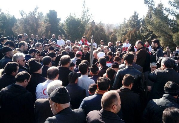 پیکر حجت الاسلام حاج میرزا حیدر کنعانی در تبریز تشییع و تدفین شد