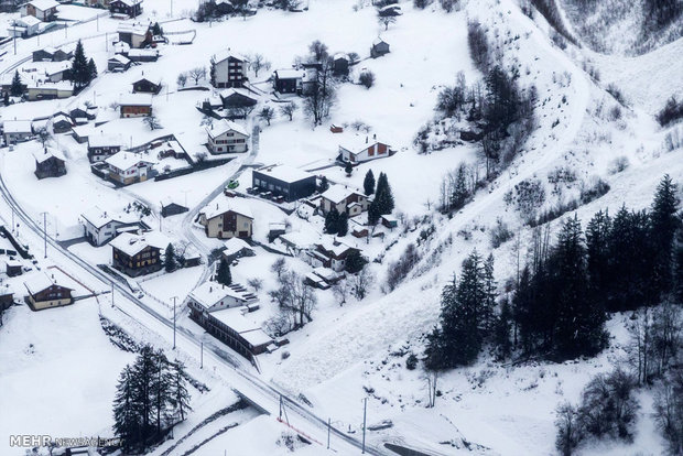 تخلیه روستا از ترس وقوع بهمن در سوئیس‎