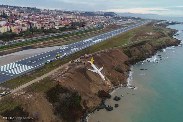 خروج هواپیما از باند پرواز در ترکیه