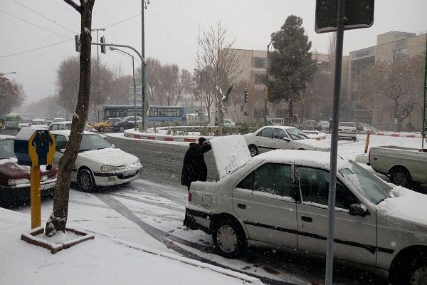 تبریز میں بارش اور برف باری