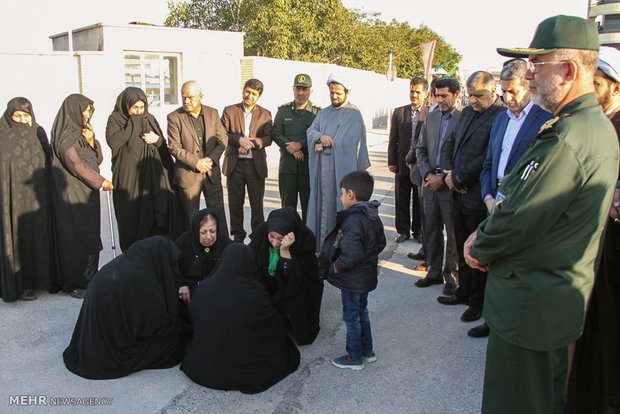 مراسم  استقبال از پیکر مطهر شهید حمید انبارکی در بوشهر