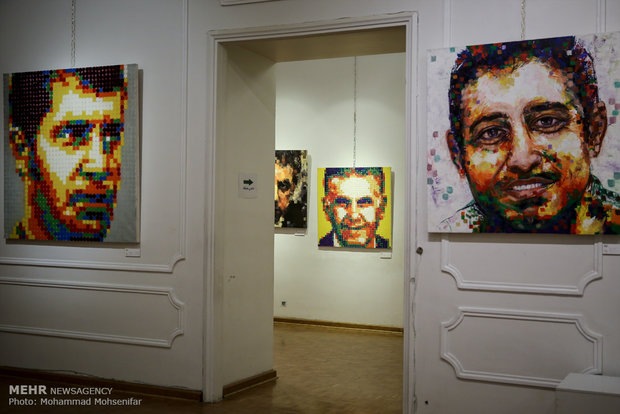 Exhibition of Iranian athlete portraits, Tehran