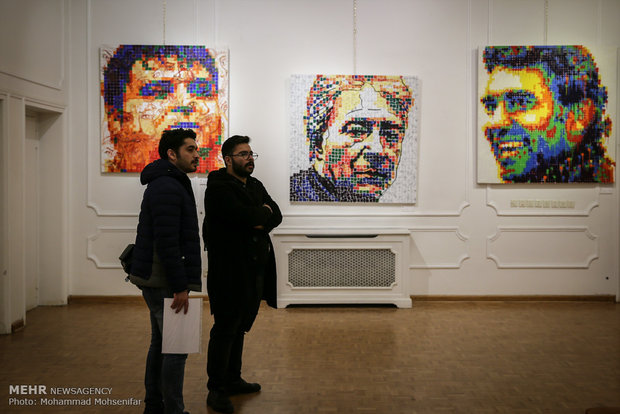 Exhibition of Iranian athlete portraits, Tehran