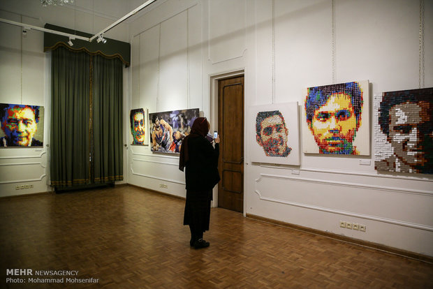 Exhibition of Iranian athlete portraits, Tehran