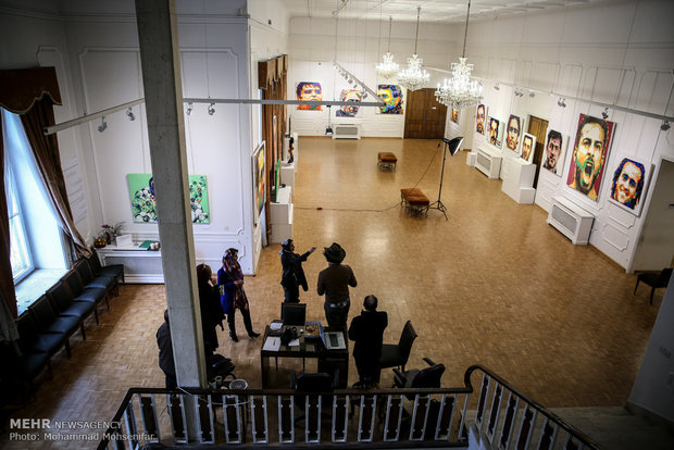 Exhibition of Iranian athlete portraits, Tehran