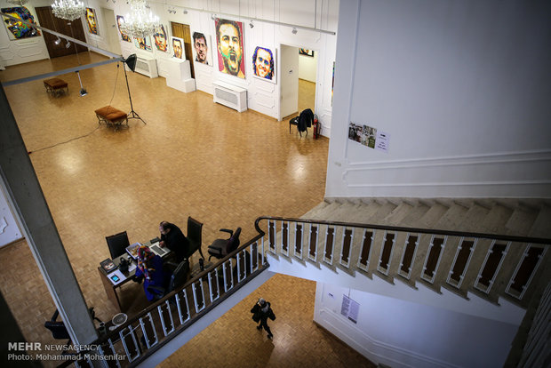 Exhibition of Iranian athlete portraits, Tehran