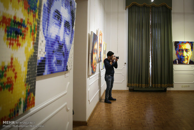 Exhibition of Iranian athlete portraits, Tehran