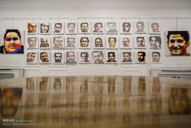 Exhibition of Iranian athlete portraits, Tehran