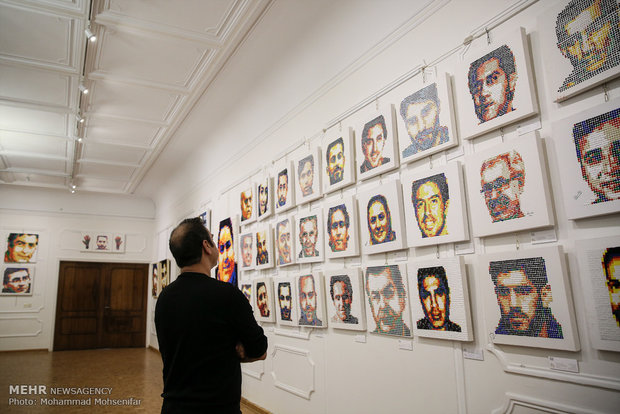 Exhibition of Iranian athlete portraits, Tehran