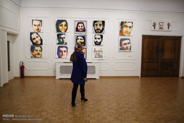 Exhibition of Iranian athlete portraits, Tehran