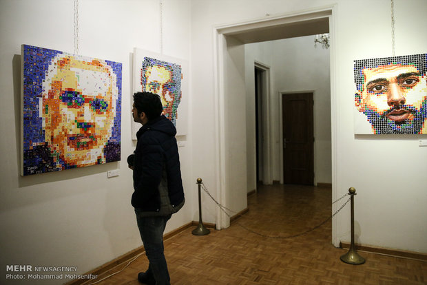 Exhibition of Iranian athlete portraits, Tehran