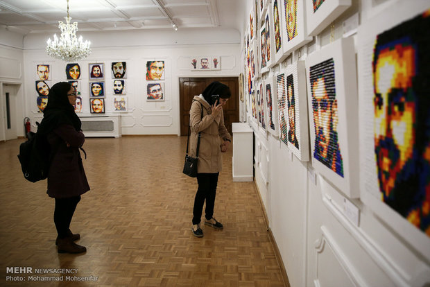 Exhibition of Iranian athlete portraits, Tehran