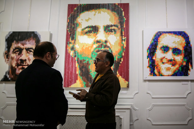 Exhibition of Iranian athlete portraits, Tehran