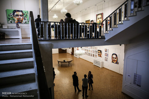 Exhibition of Iranian athlete portraits, Tehran