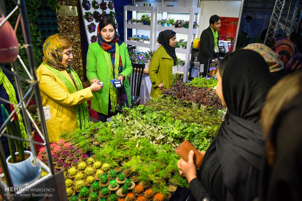 Şiraz kentinde "Flower Show" devam ediyor