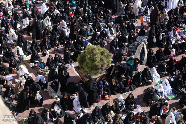 اقامه نماز باران در قم‎