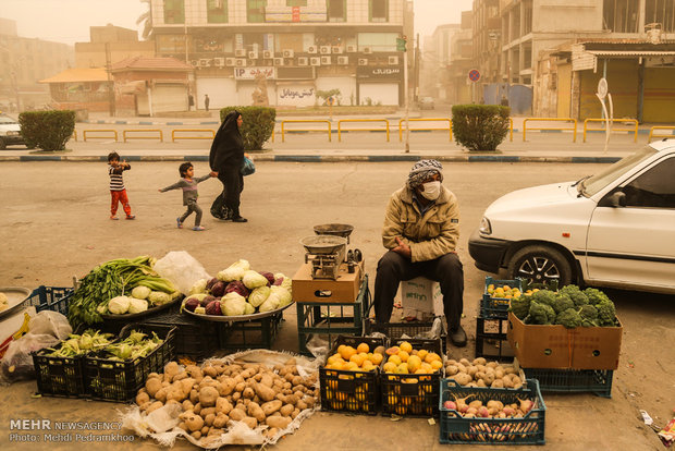 گرد و خاک در اهواز