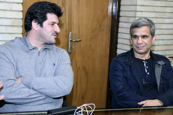 دیدار رسول خادم و اکبر فلاح در خانه کشتی