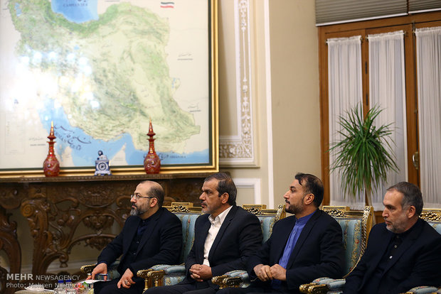 لقاء لاريجاني مع رئيس وزراء اقليم كردستان