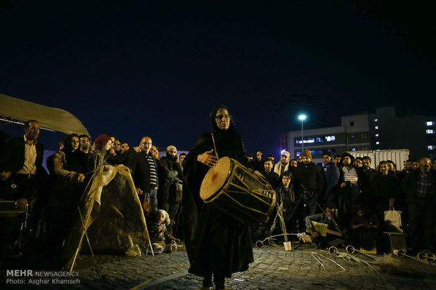 Street performances of Fajr Theater Festival