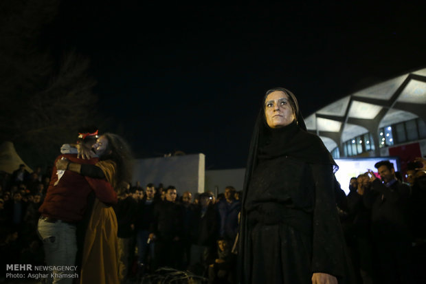 Street performances of Fajr Theater Festival