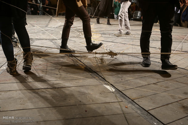 Street performances of Fajr Theater Festival