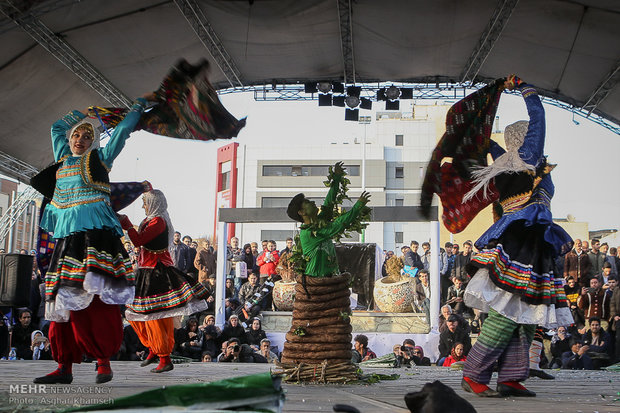 Street performances of Fajr Theater Festival