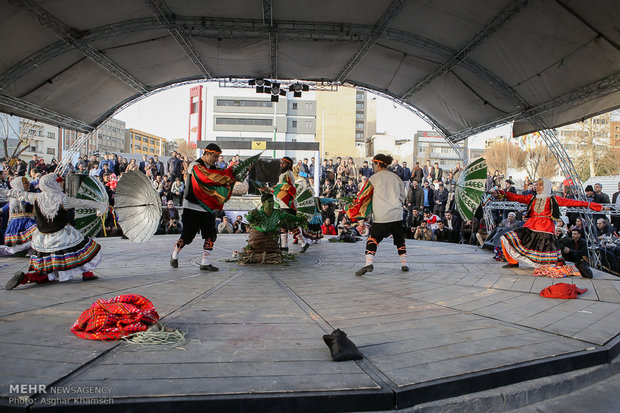 Street performances of Fajr Theater Festival