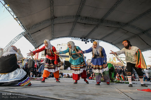 Street performances of Fajr Theater Festival