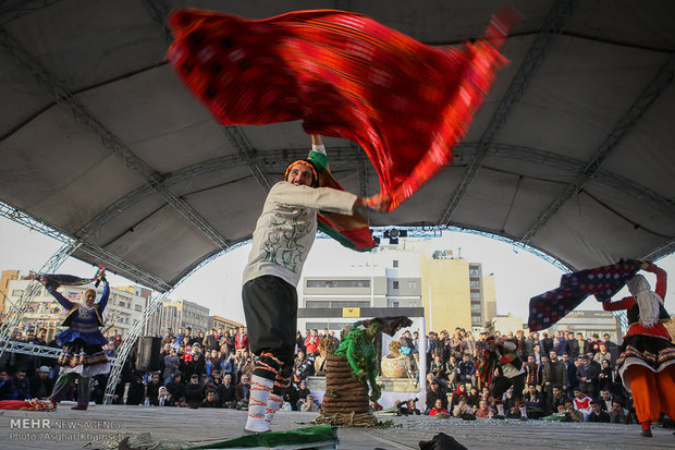 Street performances of Fajr Theater Festival