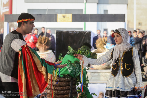 Street performances of Fajr Theater Festival