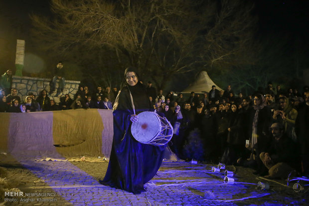 Street performances of Fajr Theater Festival