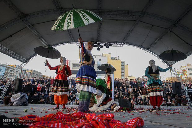 Street performances of Fajr Theater Festival