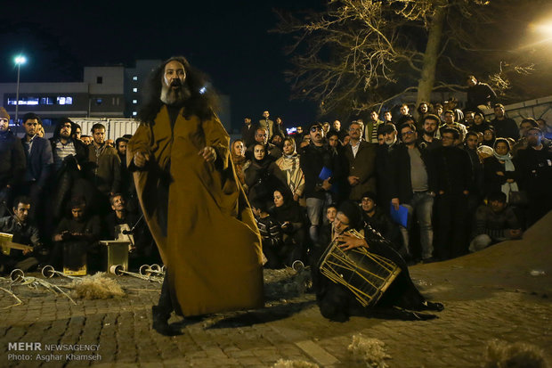 Street performances of Fajr Theater Festival