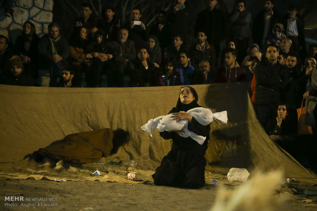 Street performances of Fajr Theater Festival